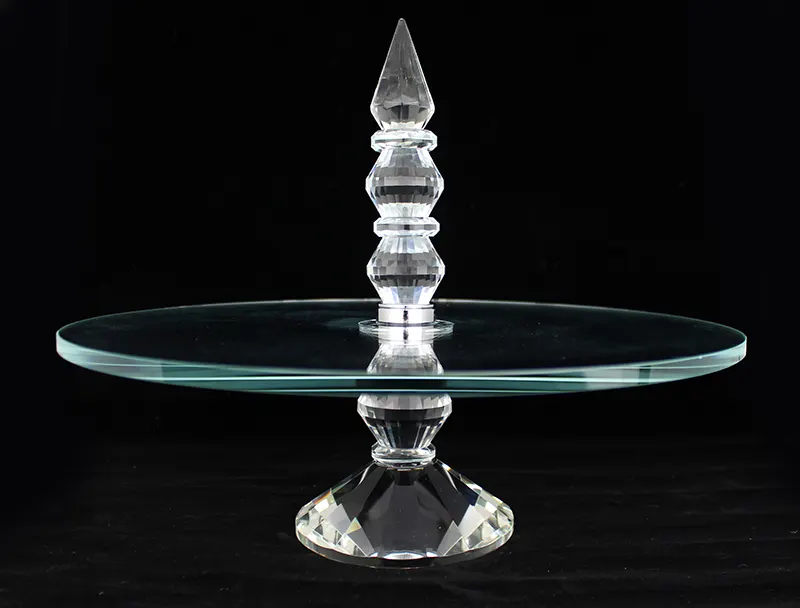 Crystal Display Stand Cake Plate