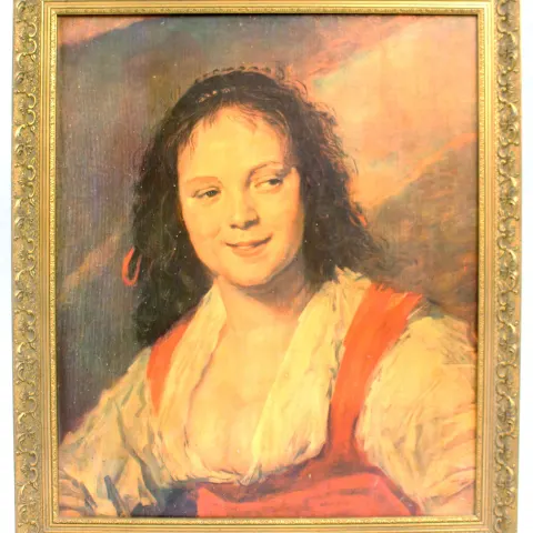 "The Bohemian" by Frans Hals. Print on board