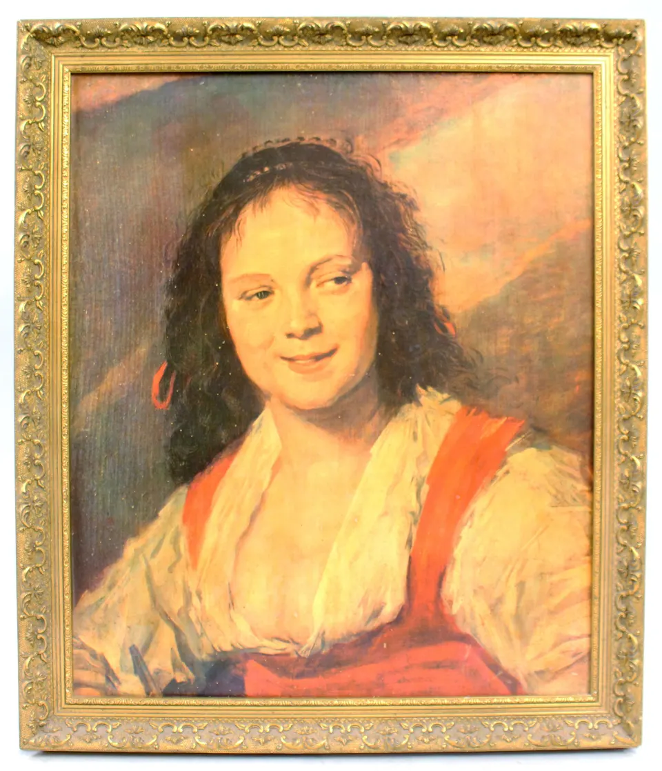 "The Bohemian" by Frans Hals. Print on board