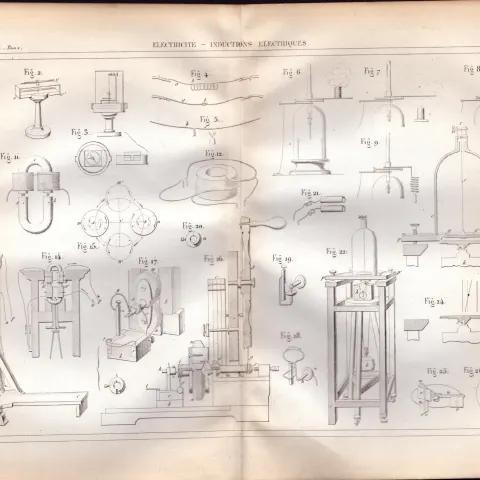 Experimental Physics Optics Meteorology Instruments Etc Antique Diagram-32.