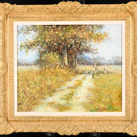 Framed Original Painting by K. Beiber