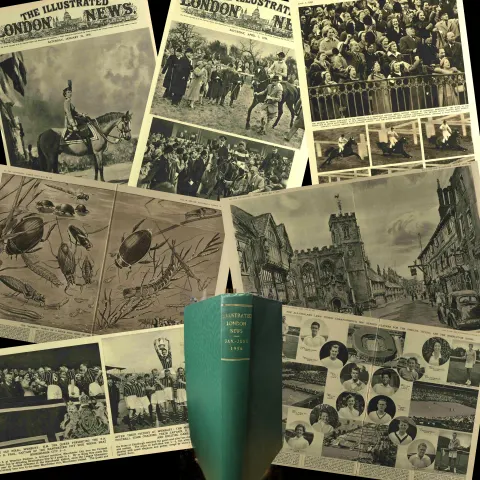 Illustrated London News 68 Years Old Bound Edition 1956 Jan-June Over 800 Pages.