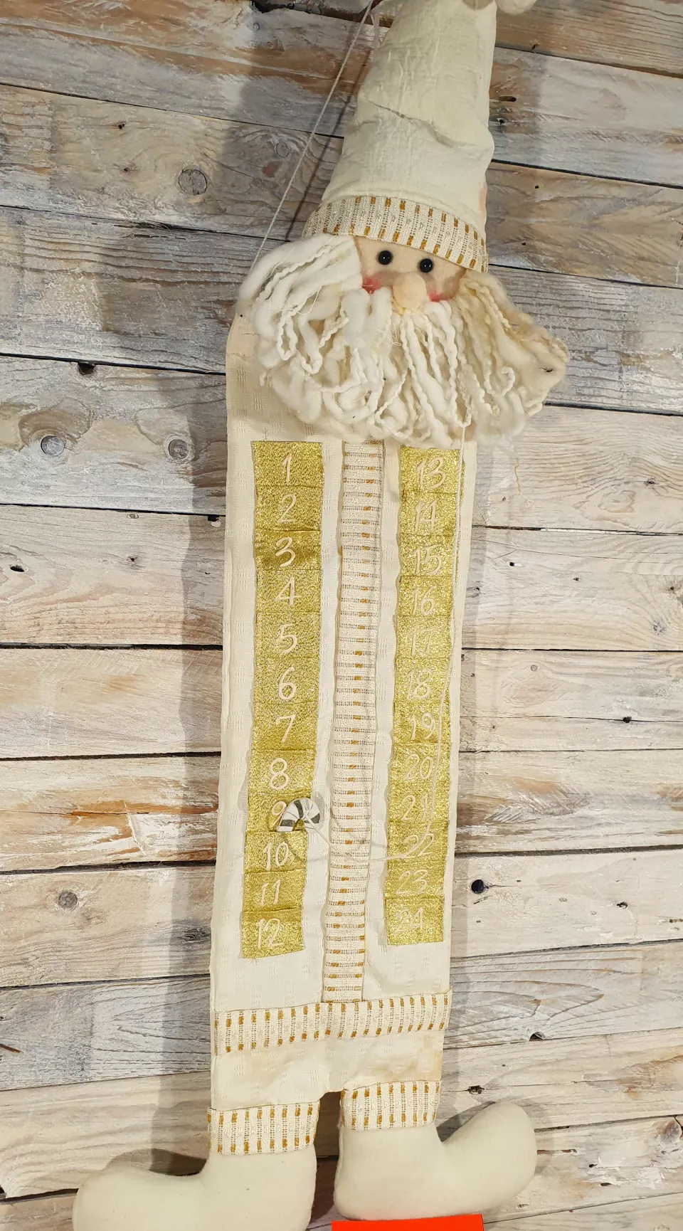 Luxury 3D fabric, advent calendar. 80cm long.  Rrp £29.99