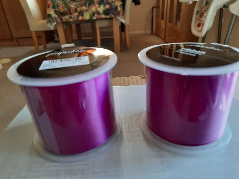 Large reels of purple decoration ribbon x 20 RRP £100