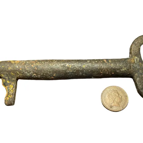 Antiquities: Huge Iron Key (£7 UK £15 Int Post)