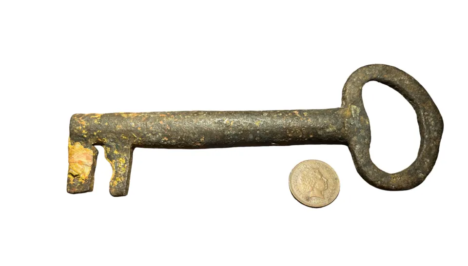 Antiquities: Huge Iron Key (£7 UK £15 Int Post)