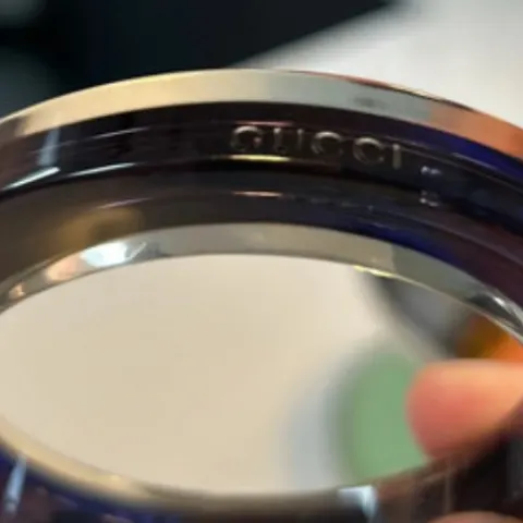 Gucci Plexiglass Transparent Purple Bangle