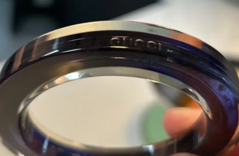 Gucci Plexiglass Transparent Purple Bangle