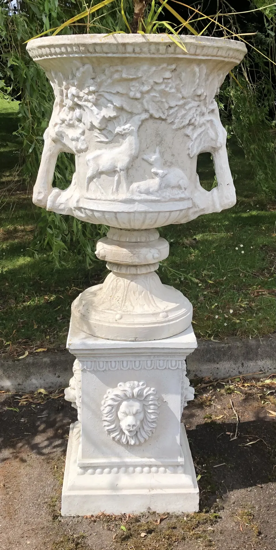 Impressive Large Classical Urn on Base