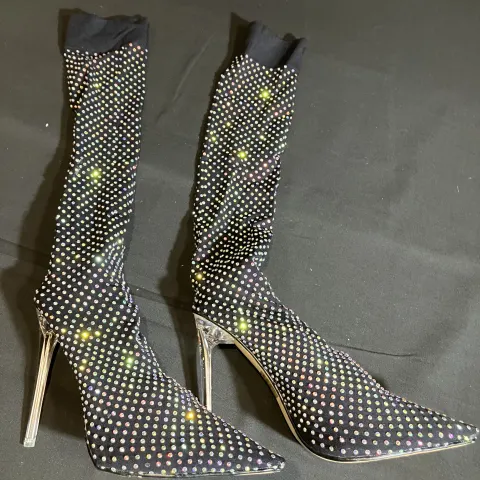 EGO Stallion Diamante Boots worn by Vanessa Hudgens