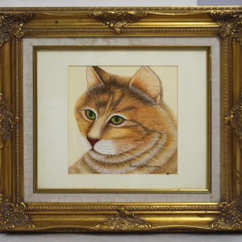 Original Artwork by Pamela Kierney Set in Gilt Frame