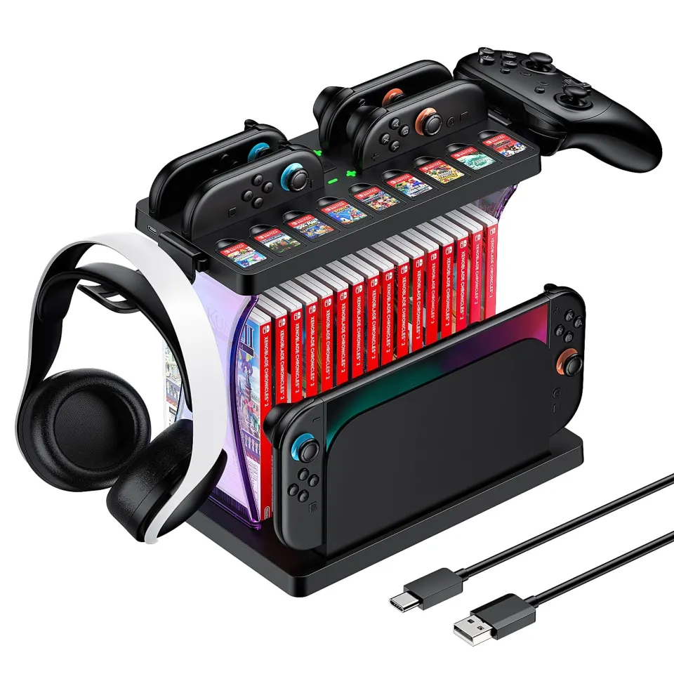 Switch Games Organizer Station with Controller Charger RRP £31.63 L18b