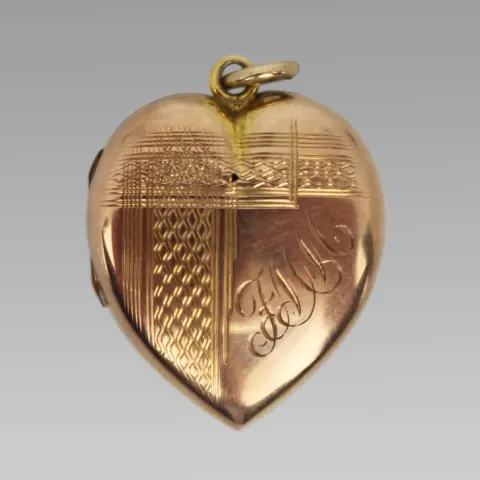 Vintage 9ct Gold Back & Front Locket