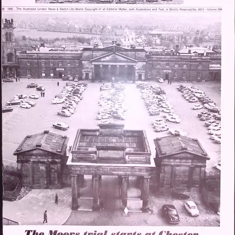 The Moors Murders Trial Begins at Chester Castle  April 1966 Front Cover.