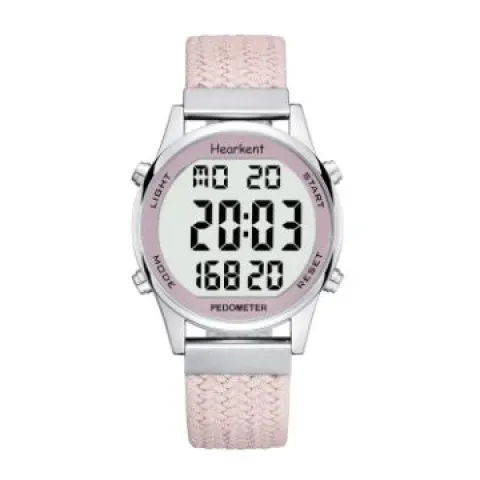 Pedometer Watch Pink Strap RRP £36.99 L10a