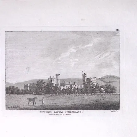 Cumbria Naworth Castle Francis Grose Rare 240 Years-Old Copper Engraving-1