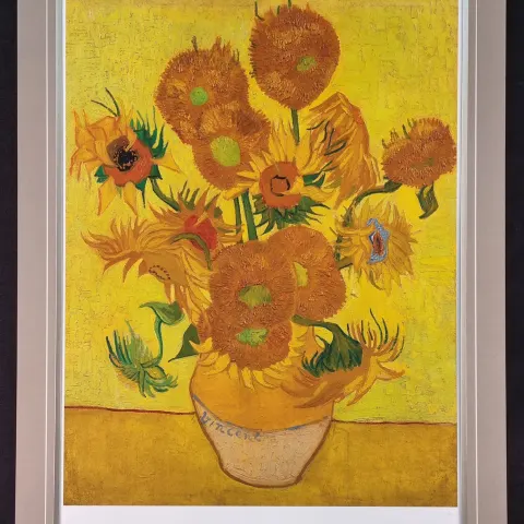 Rare Limited Edition Vincent Van Gogh "Sunflowers" One of only 75 Published.