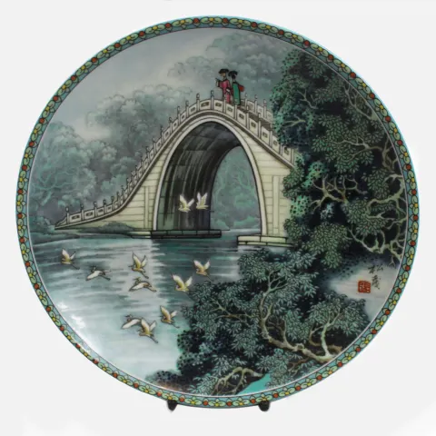 Imperial Jingdezhen Porcelain Cabinet Plates