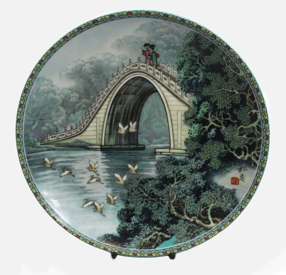 Imperial Jingdezhen Porcelain Cabinet Plates