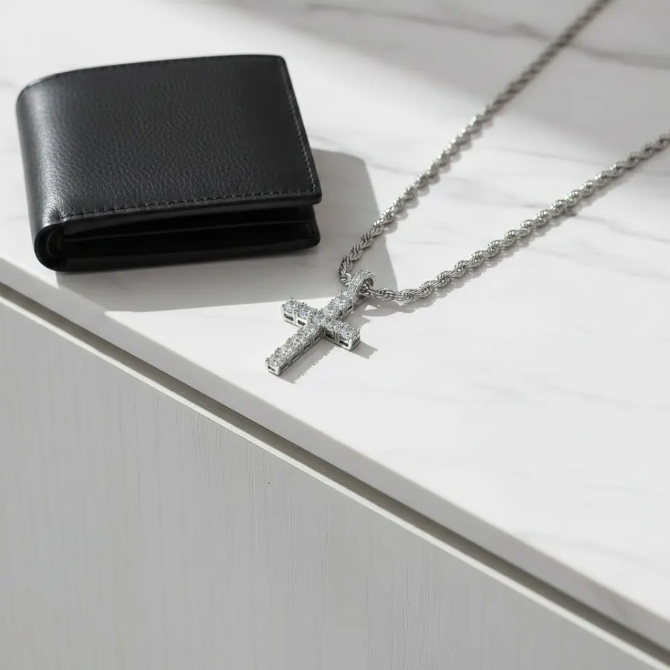Stainless Steel Cross Pendant Necklace