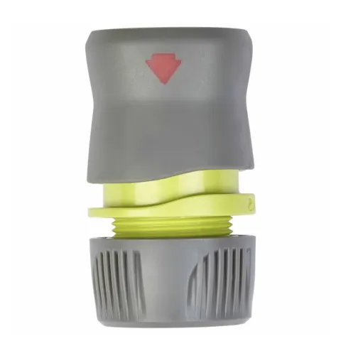90 x BRAND NEW VERVE AQUASTOP GREEN AND GREY HOSE PIPE CONNECTOR 34MM RRP £3 EACH