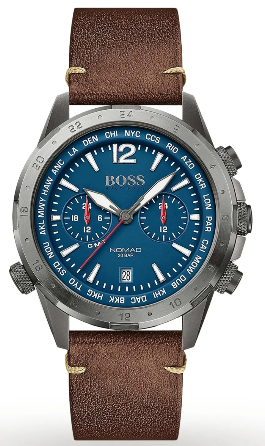 Hugo BOSS  1513773   Mens Nomad Chronograph  Brown  Strap Watch
