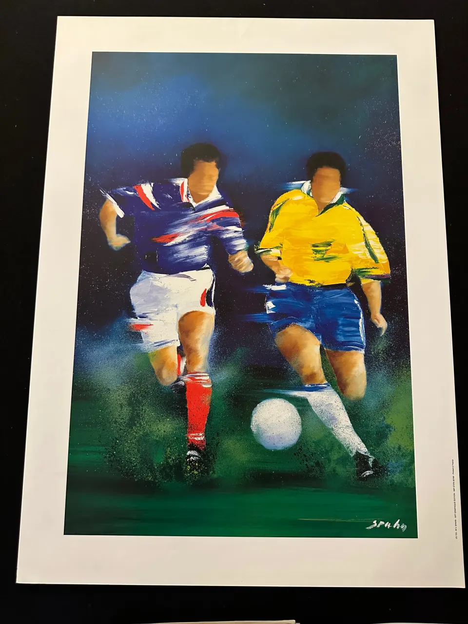 Three x France v Brazil by V. Spahn - Art Graphique edition