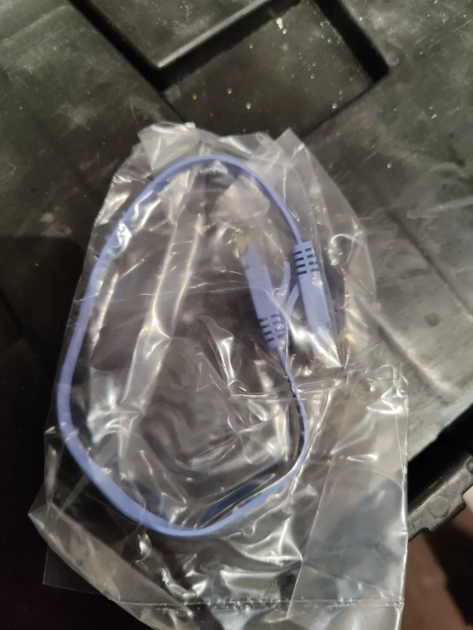 12 x flat RJ45 Patch lead 30cm (Blue)