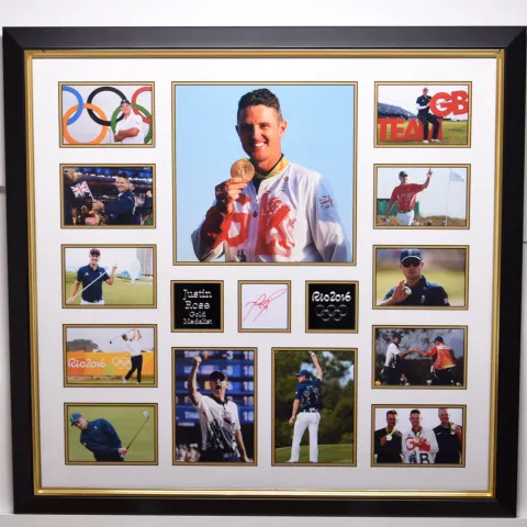 JUSTIN ROSE original signed presentation