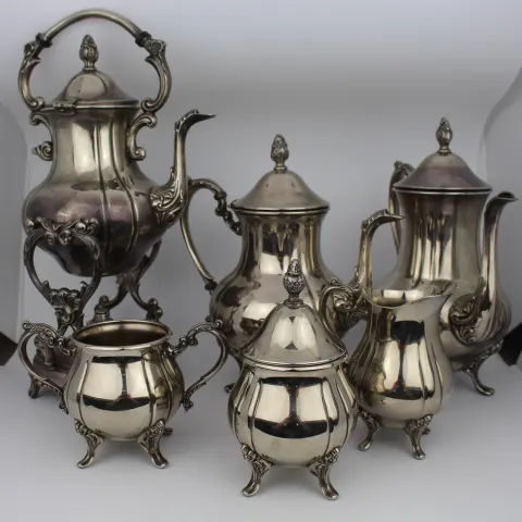 Vintage Sheridan Taunton Silversmiths 6 Place Silver Plated Tea Service