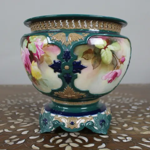 Large Royal Worcester Hadley Pot Pourri Vase, 1911