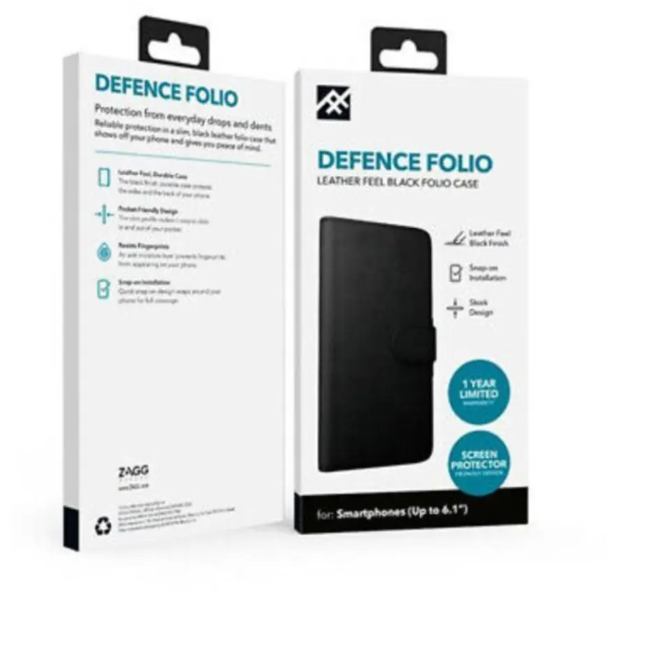 10 x New Boxed Defence Folio Leather Feel Black Folio Cases For Apple iPhone