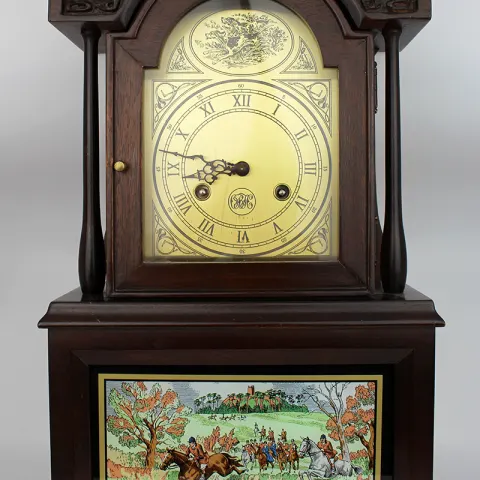Vintage Hunting Hermle Mantel Clock