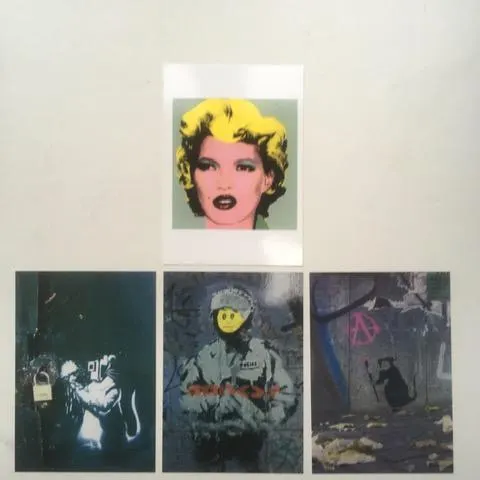 Banksy (b 1974-) Kate Moss Post Card Flyer From Crude Oils Exhibition, Notting Hill. 2005