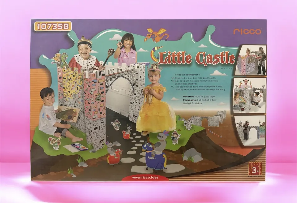 RICCO Little Castle 3D Craft / Colouring Cardboard Castle L30a