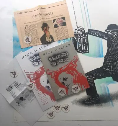 Nick Walker (b.1969) 'Boom Box Vandal' Screenprint In Blue & 1st Edition, A Sequence Of Events
