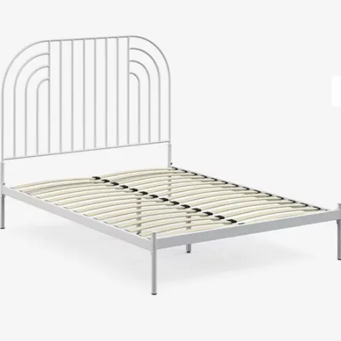 John Lewis ANYDAY Swirl Metal Bed Frame, Double, Off White RRP £299