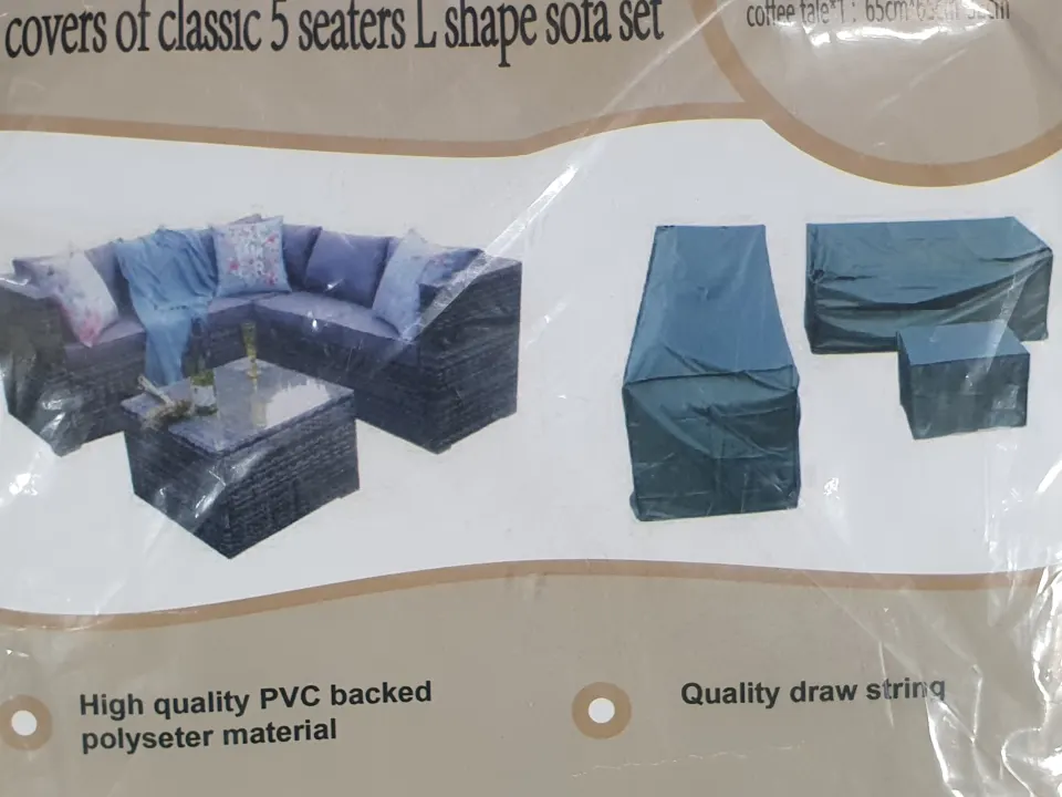 Rattan Garden Furniture Rain Cover. 3pk. 21491.  Rrp £40
