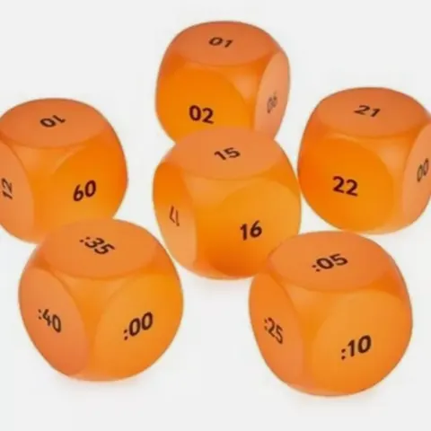 100 X 24 HOUR CLOCK CUBES LEARNING DICE FOAM HOPE EDUCATION PACK OF 6. RRP £500 - GRADE A