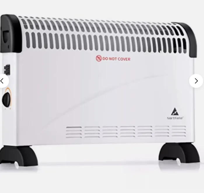 2 X SORTFIELD CONVECTOR RADIATOR HEATER/ADJUSTABLE 3 HEAT SETTINGS