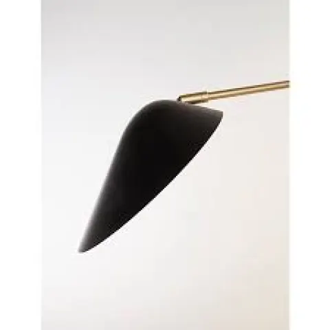 RRP £140. 2 x Matt Black & Brushed Gold Floor Lamps. 51140977