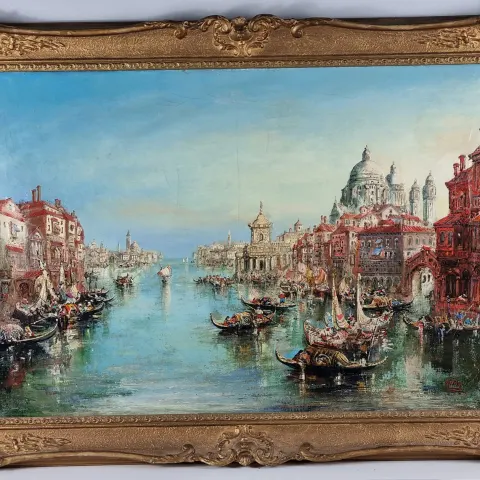 Norman Henry French (British-1906-1984) Original Oil On Canvas