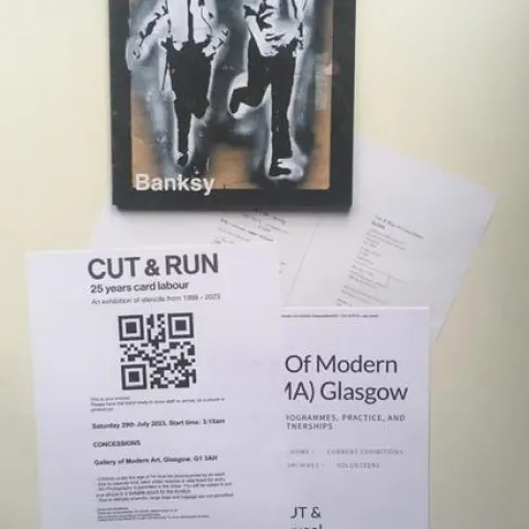 Banksy (b.1974) Authorised ‘Cut & Run' Posters 2, Exhibition Book Form Glasgow Exhibition, 2023