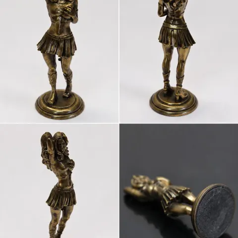 Antique-Style Bronze-Tone Female Figurine – 7 cm
