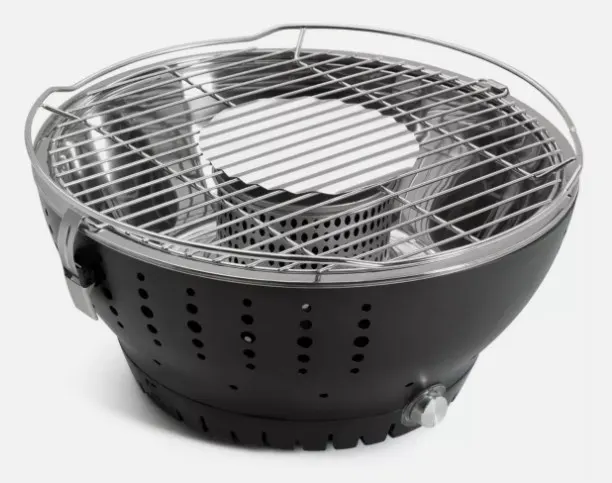 38cm Portable Charcoal BBQ with Built in Fan