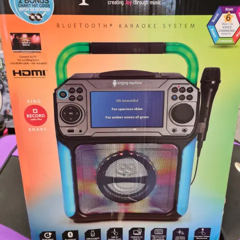 1pc Brand new extra large size Singing Machine Karaoke machine with CD / Bluetooth / HDMI