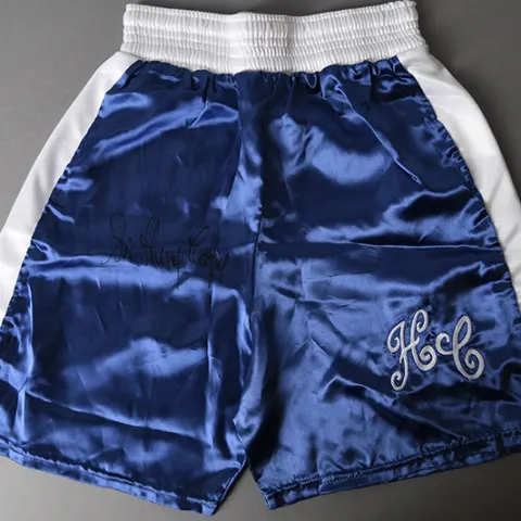 HENRY COOPER  (1934 - 2011)  Signed boxing shorts
