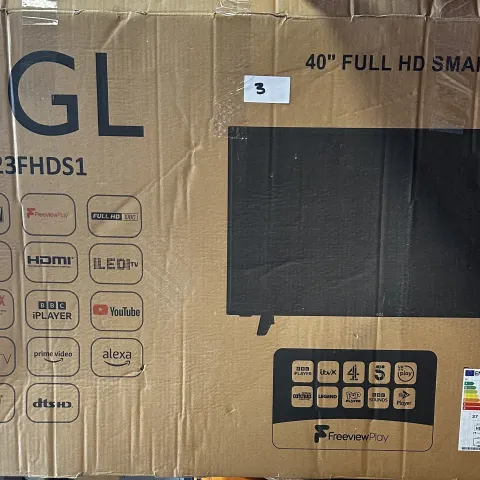 EGL 40" Full HD Smart LED TV. RRP £200 - GRADE U