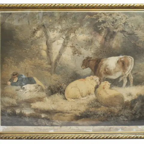 Morland's Summer Coloured Mezzotint by William Barnard (1774–1849)