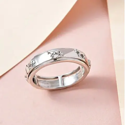 NEW! Sterling Silver Horse Spinner Band Ring